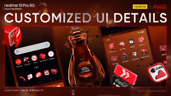Realme 10 Pro 5G Coca Cola Limited Edition UI